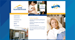 Desktop Screenshot of klinik-klosterstrasse.de